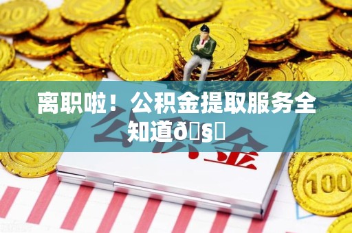 海沧离职啦！公积金提取服务全知道🧐